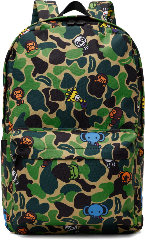 Photo: BAPE Khaki Baby Milo Large Backpack