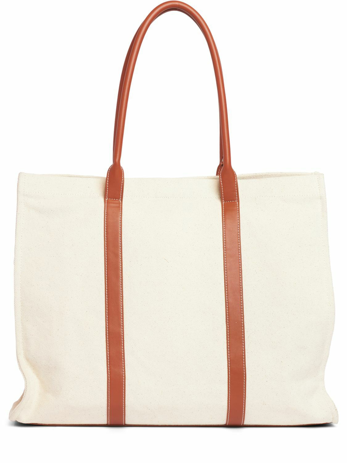 Brava leather-trimmed tote bag