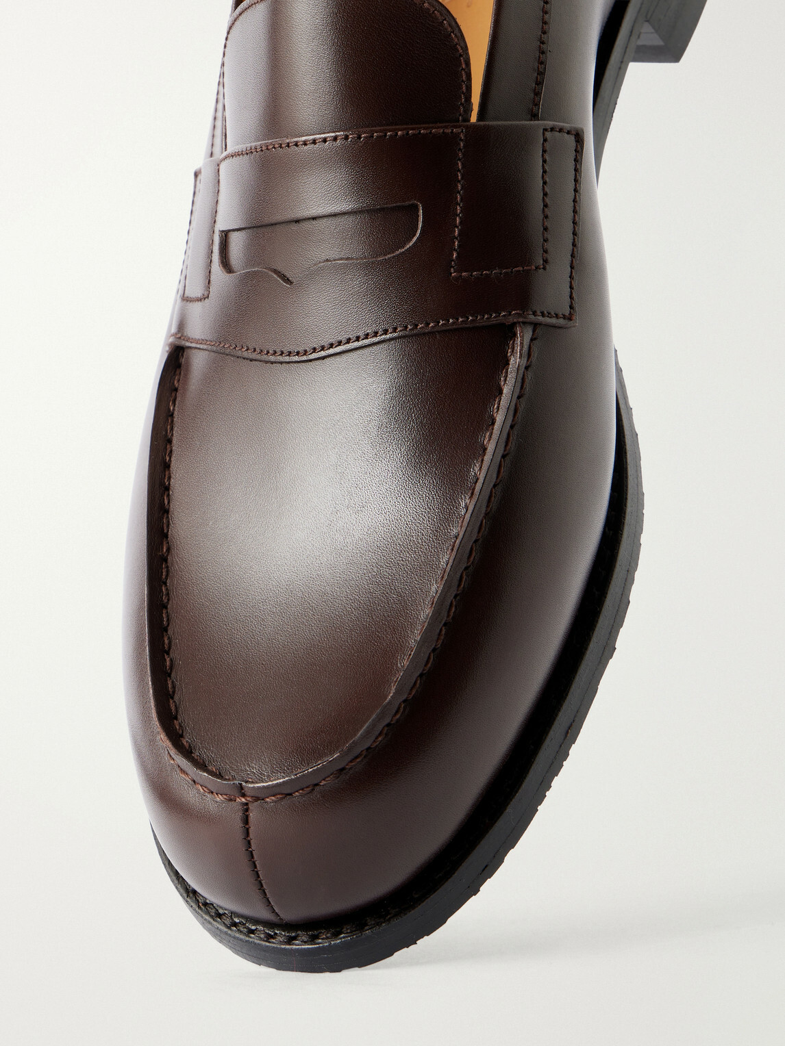 J.M. Weston - 180 Leather Penny Loafers - Brown