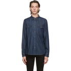 Frame Indigo Denim Double Pocket Shirt