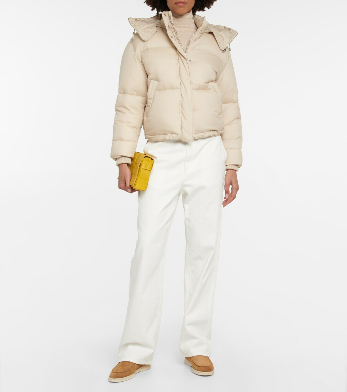 Loro Piana - Open Walk shearling-trimmed suede loafers Loro Piana