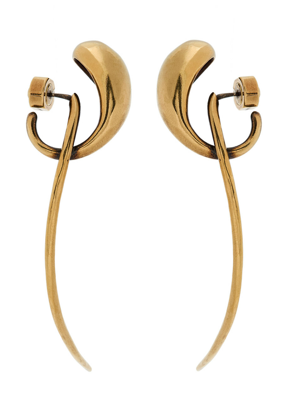 Khaite Cyclone Antique 18kt Gold-plated Drop Earrings - One Size