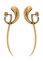 Khaite Cyclone Antique 18kt Gold-plated Drop Earrings - One Size