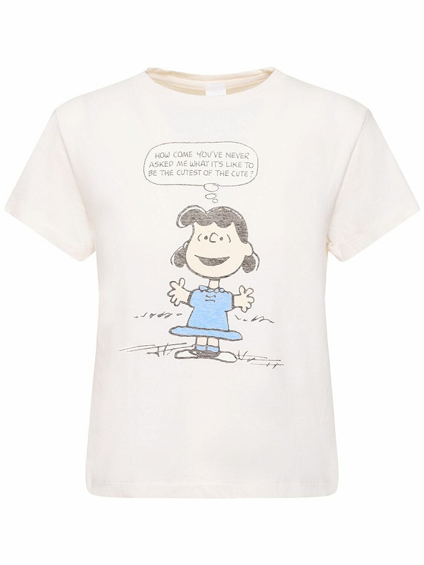 Photo: RE/DONE - Lucy Cute Classic Cotton T-shirt