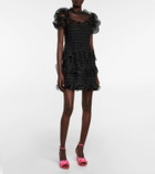 REDValentino Point d'esprit tulle minidress