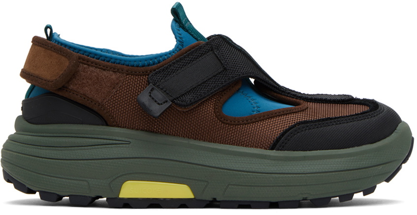 Suicoke Brown Green Tred Sneakers Suicoke