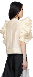 Paula Canovas Del Vas Off-White Castana Blouse