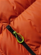 OSTRYA - Henson Colour-Block Ripstop Hooded Down Jacket - Orange