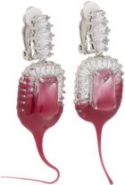 Ottolinger Pink Crystal Dip Earrings