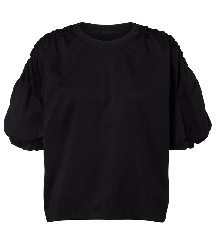 Photo: Noir Kei Ninomiya Gathered cotton jersey T-shirt