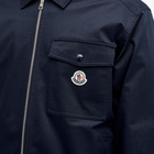 Moncler Men's Garbardine Double Zip Jacket in Navy