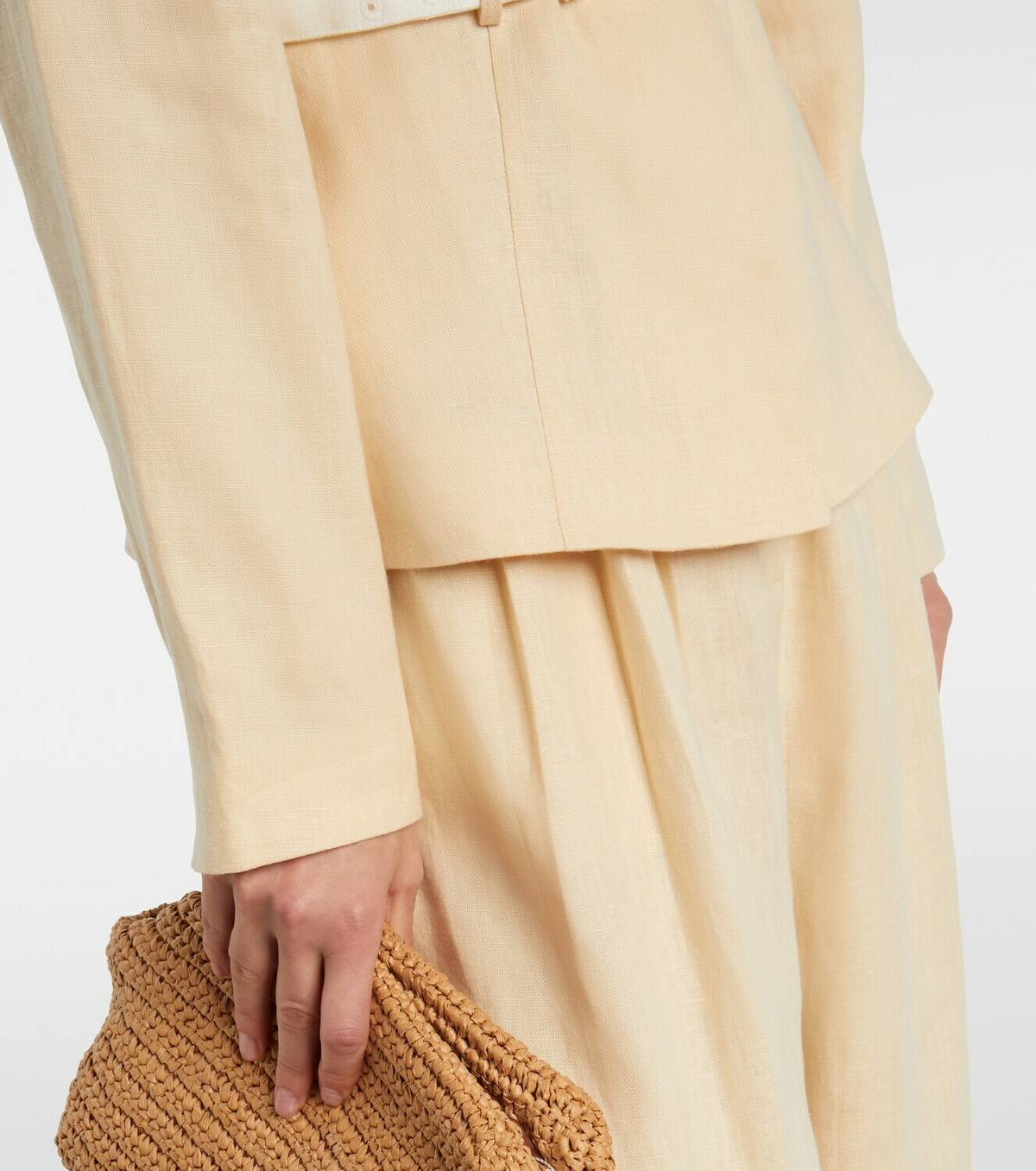 Posse Pamela belted linen jacket