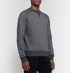 Orlebar Brown - Bryan Lux Mélange Loopback Cotton and Wool-Blend Jersey Sweatshirt - Gray