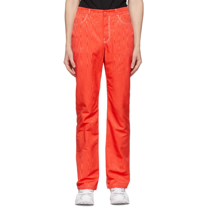 Photo: Marine Serre Red High-Waisted Trousers