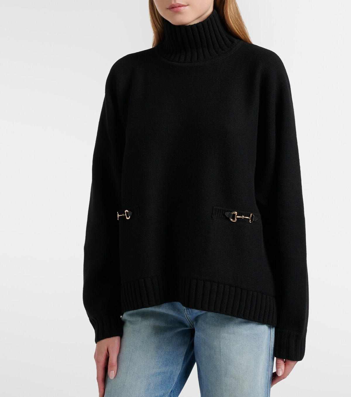 Gucci Horsebit wool-blend turtleneck sweater