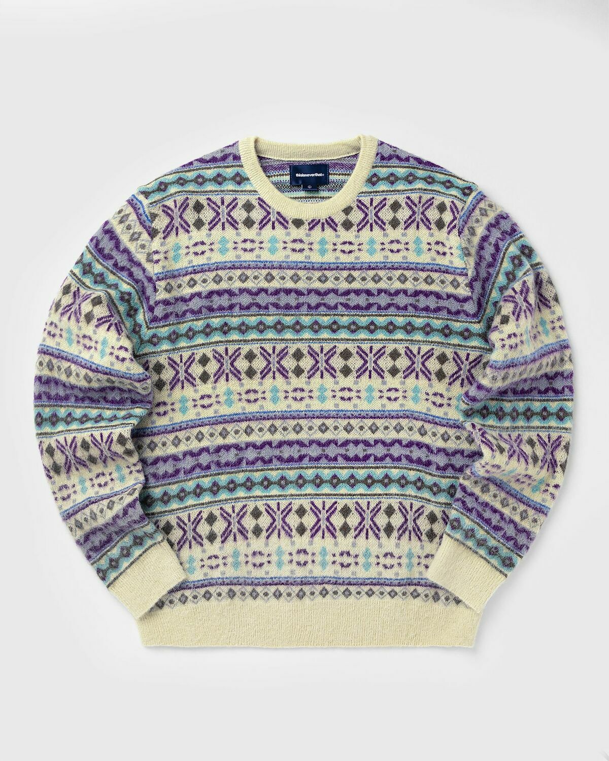 Thisisneverthat Fair Isle Knit Sweater Multi-color Mens Pullover