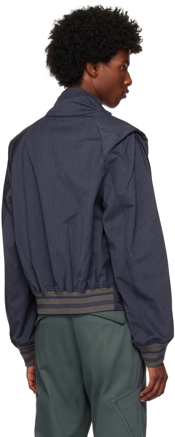 ジャケット・アウター kiko kostadinov OHNE BOMBER JACKET Kiko Kostadinov Navy Ohne Bomber Jacket Kiko Kostadinov