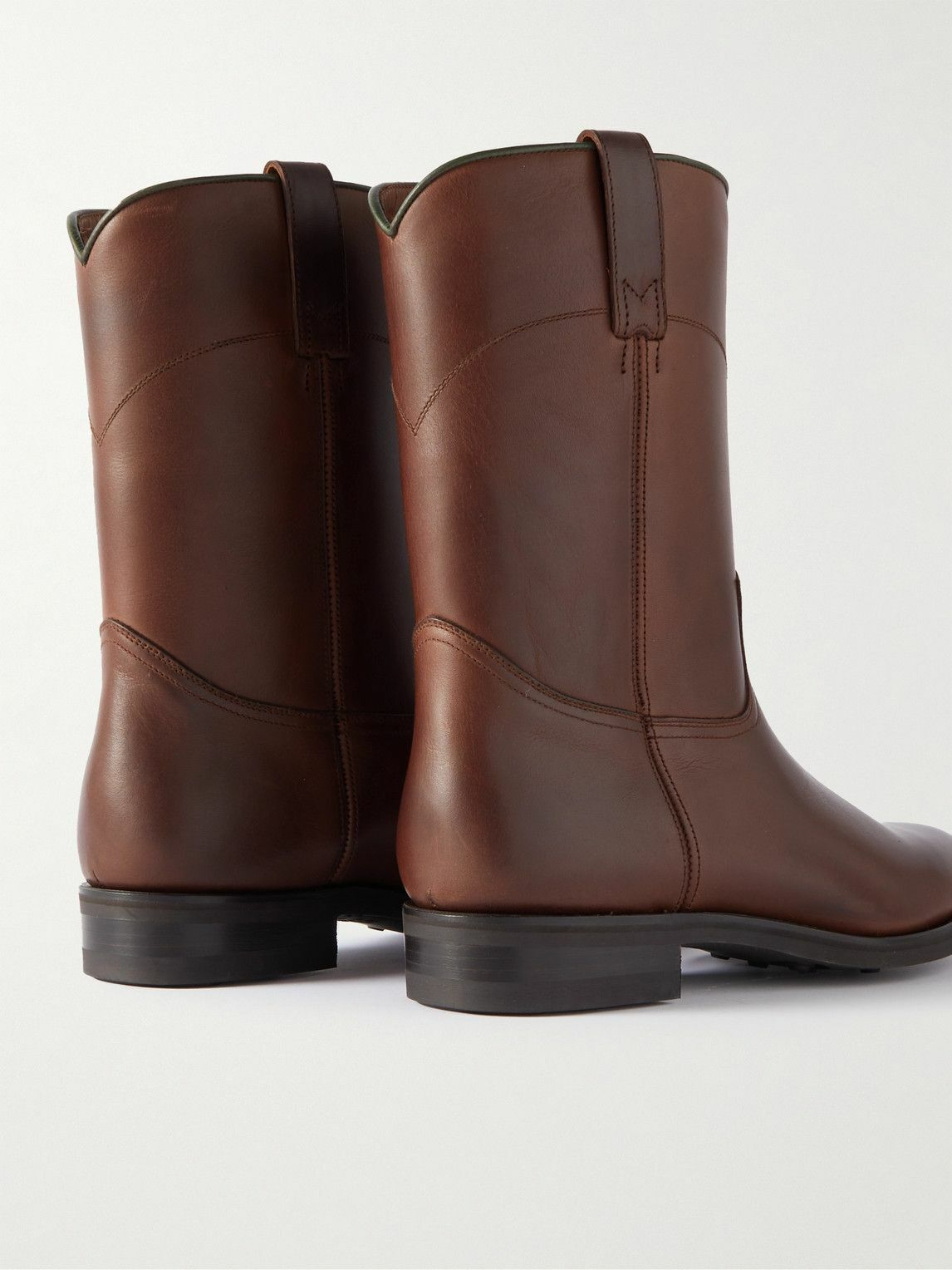 Sid Mashburn - Vaquero Leather Roper Boots - Brown Sid Mashburn display picture 1