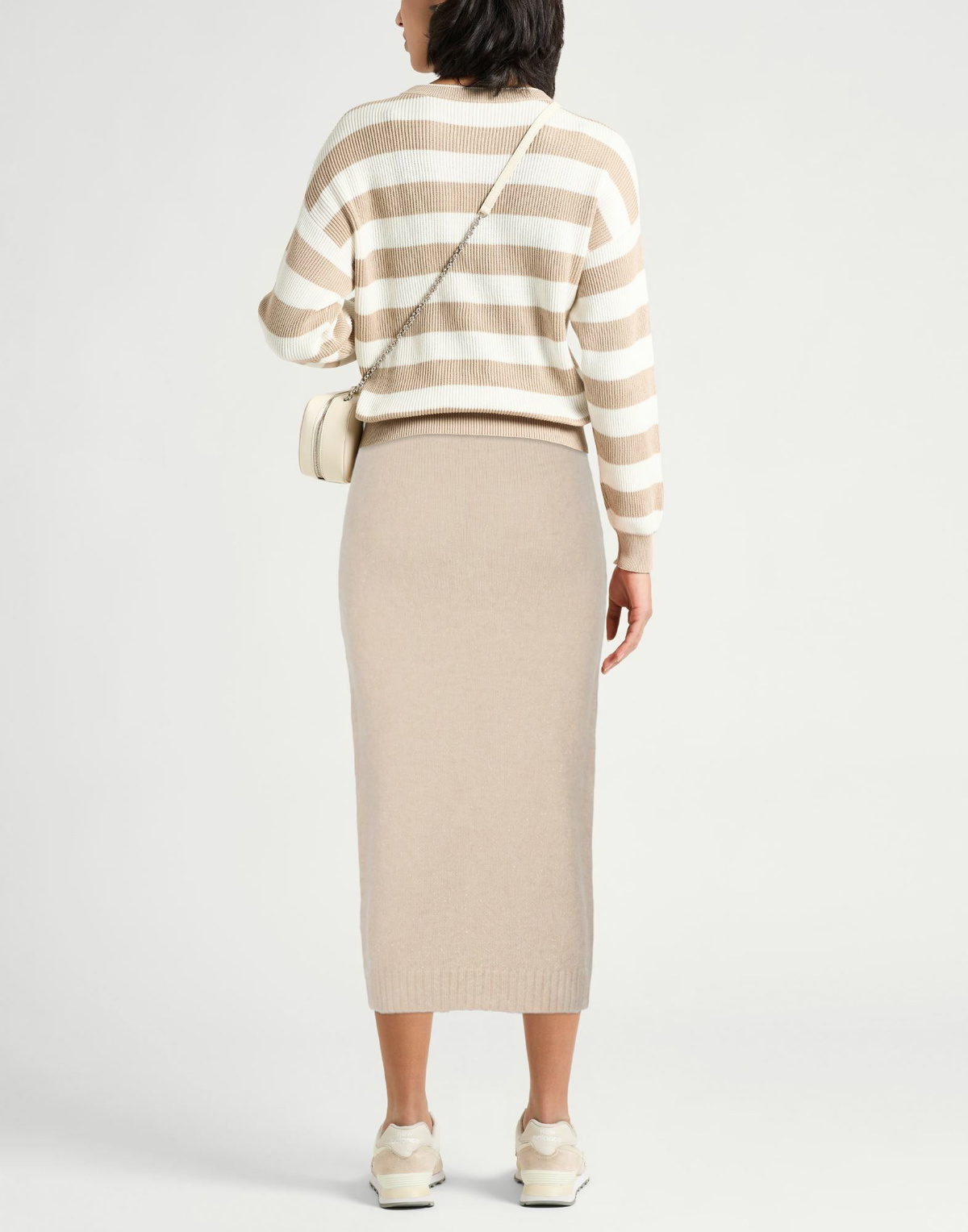 Peserico Womens Midi skirt in Off white