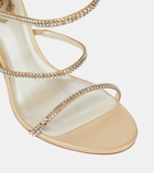 Rene Caovilla Cleo embellished satin sandals
