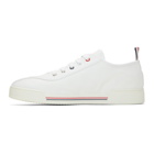 Thom Browne White Canvas Cupsole Sneakers