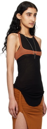 Rick Owens Brown Horny T Tank Top