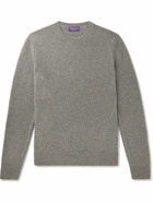 Ralph Lauren Purple label - Honeycomb-Knit Cashmere Sweater - Gray