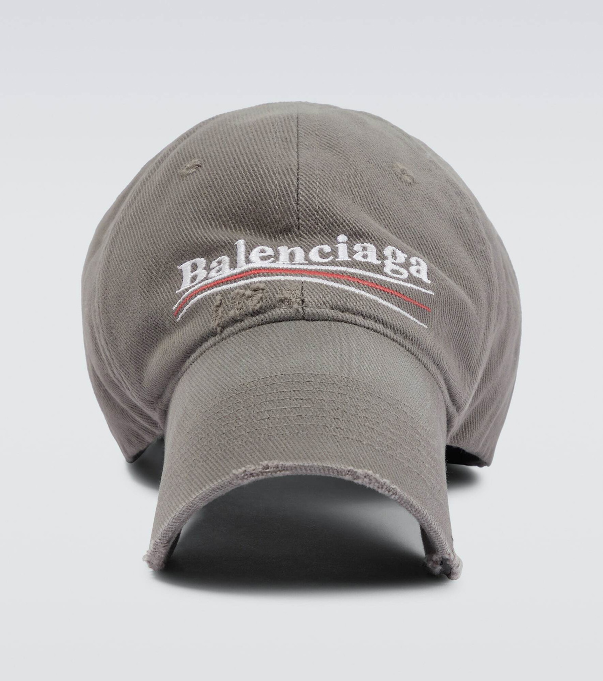 関税込★ギフトにも【BALENCIAGA】Political Campaign Cap Balenciaga Men's Political Campaign Cap in Black/White