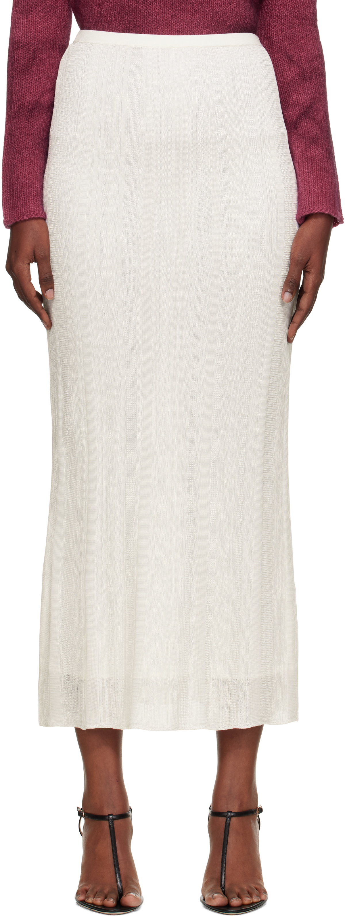 Gabriela Hearst White Daniella Maxi Skirt