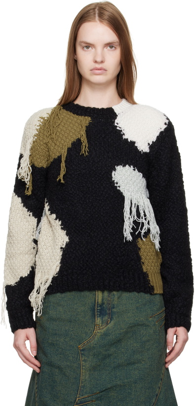 Photo: Andersson Bell Black Sylvia Abstract Patchwork Sweater