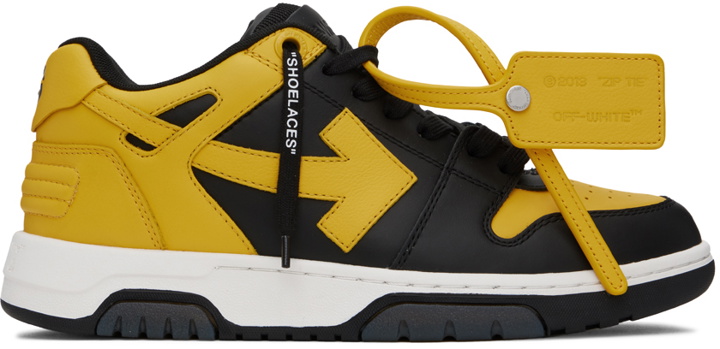 Photo: Off-White Black & Yellow Out Of Office Sneakers