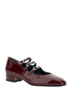 Carel ariana Bordeaux Pumps With Buckle Strap Closure In Patent Leather Woman