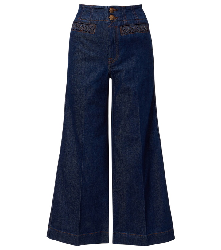 Photo: Zimmermann Aster cropped flared jeans