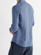 BARENA - Slim-Fit Linen Shirt - Blue