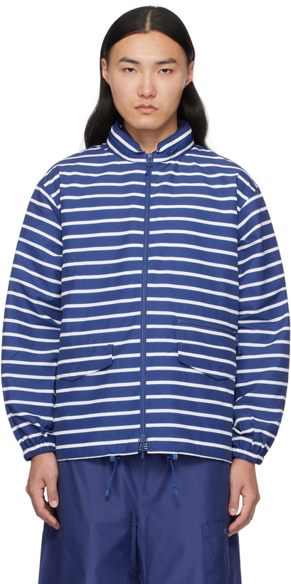 Photo: DAIWA PIER39 Blue & White Stripe Tech Sailing Jacket