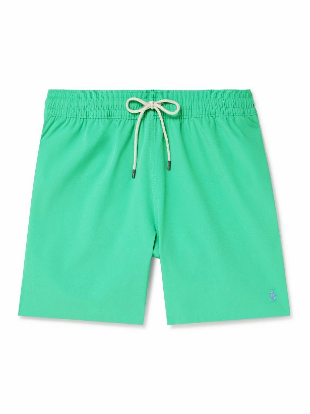 Photo: Polo Ralph Lauren - Traveler Straight-Leg Mid-Length Swim Shorts - Green