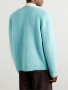 Séfr - Kaito Ribbed Mohair-Blend Cardigan - Blue
