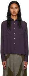 Factor's Purple Button Shirt