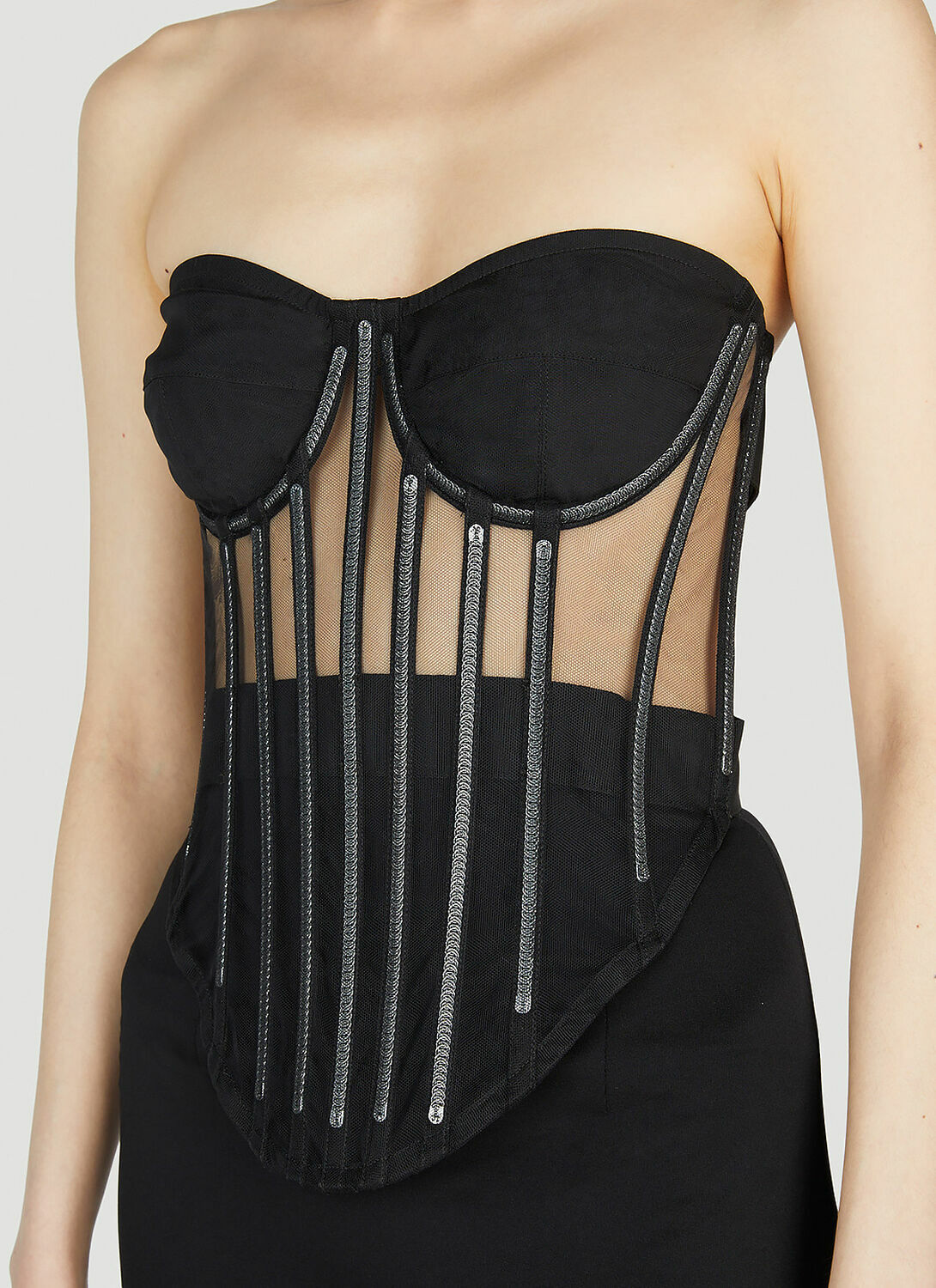 Dolce & Gabbana Kim Embellished Corset Top