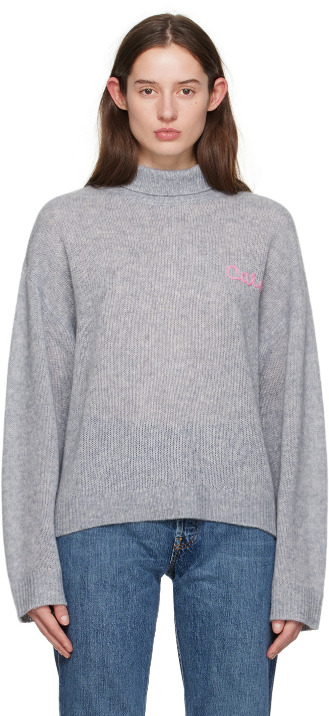 Caro Editions Gray Agnes Turtleneck
