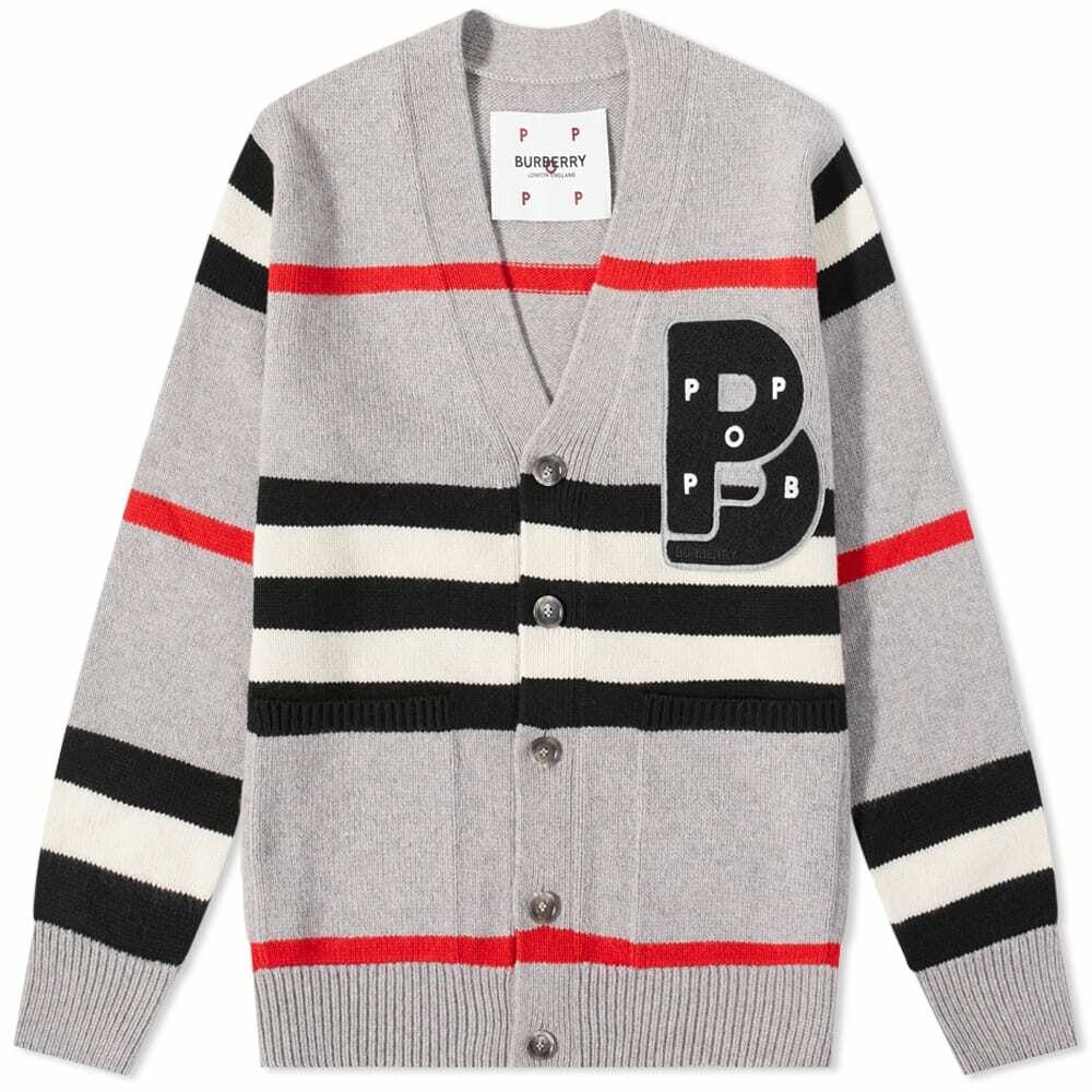 Burberry striped sale cardigan