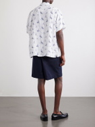 Polo Ralph Lauren - Logo-Embroidered Printed Linen Shirt - Neutrals