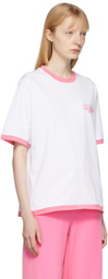 Balmain White Barbie Edition Logo T-Shirt