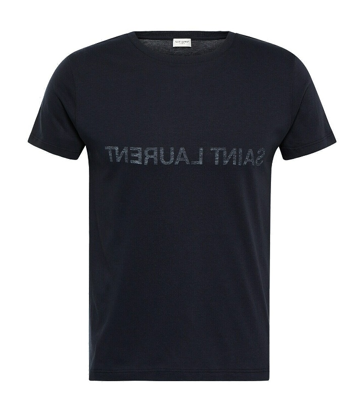 Photo: Saint Laurent Reversed logo short-sleeved T-shirt
