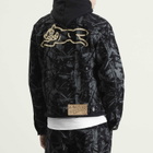 ICECREAM Men's Tree Camo Denim Trucker Jacket in Black