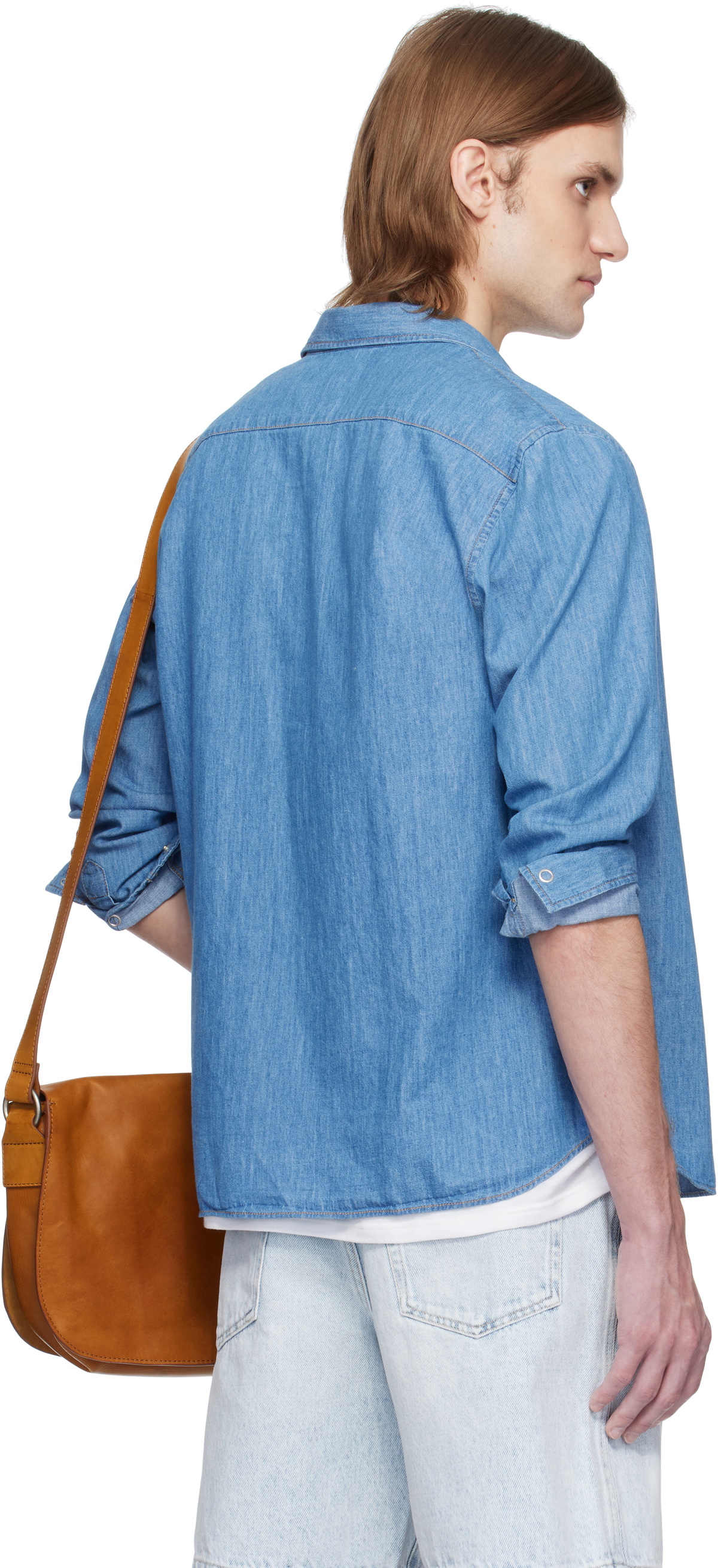 Lacoste Blue Washed Denim Shirt