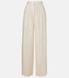 Loro Piana Lodger linen and wool wide-leg pants