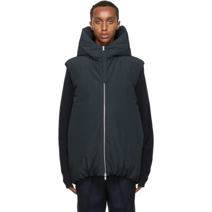 Photo: Jil Sander Navy Down Hooded Vest