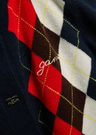 Ganni Argyle Wool and Cashmere-blend Cardigan Multicoloured