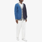 Howlin by Morrison Men's Howlin' Back from the Grave Aran Cardigan in Blue Star